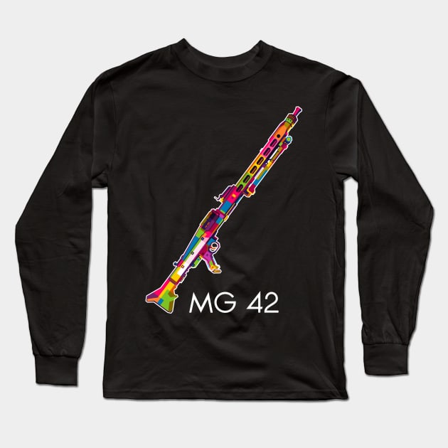 MG 42 Long Sleeve T-Shirt by wpaprint